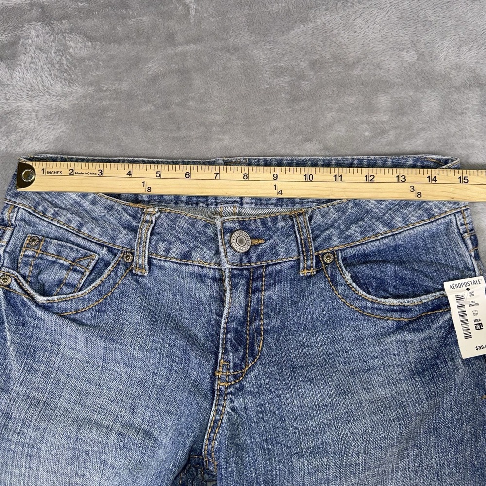 Aeropostale Women's Hailey Skinny Flare Curvy Fit Low Rise Size 7/8 Preppy NWT - Picture 15 of 15